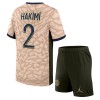Paris Saint-Germain Hakimi 2 Fotbollströjor Jordan Barn Fjärde tröja 2023-24 Kortärmad